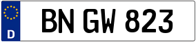 Trailer License Plate